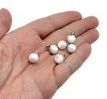 Natural pearl and sea shell gemstone pendant with a ball design from GemstoneGO, showcasing a delicate, elegant jewelry piece.