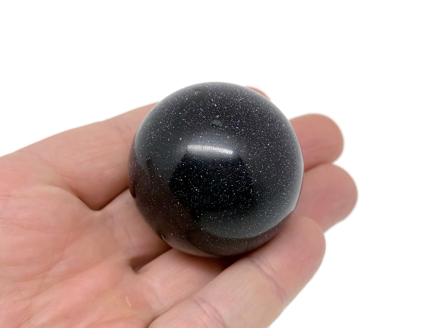 Esfera de gema de Goldstone Azul - Bola de cristal - 40-50mm - BA1057