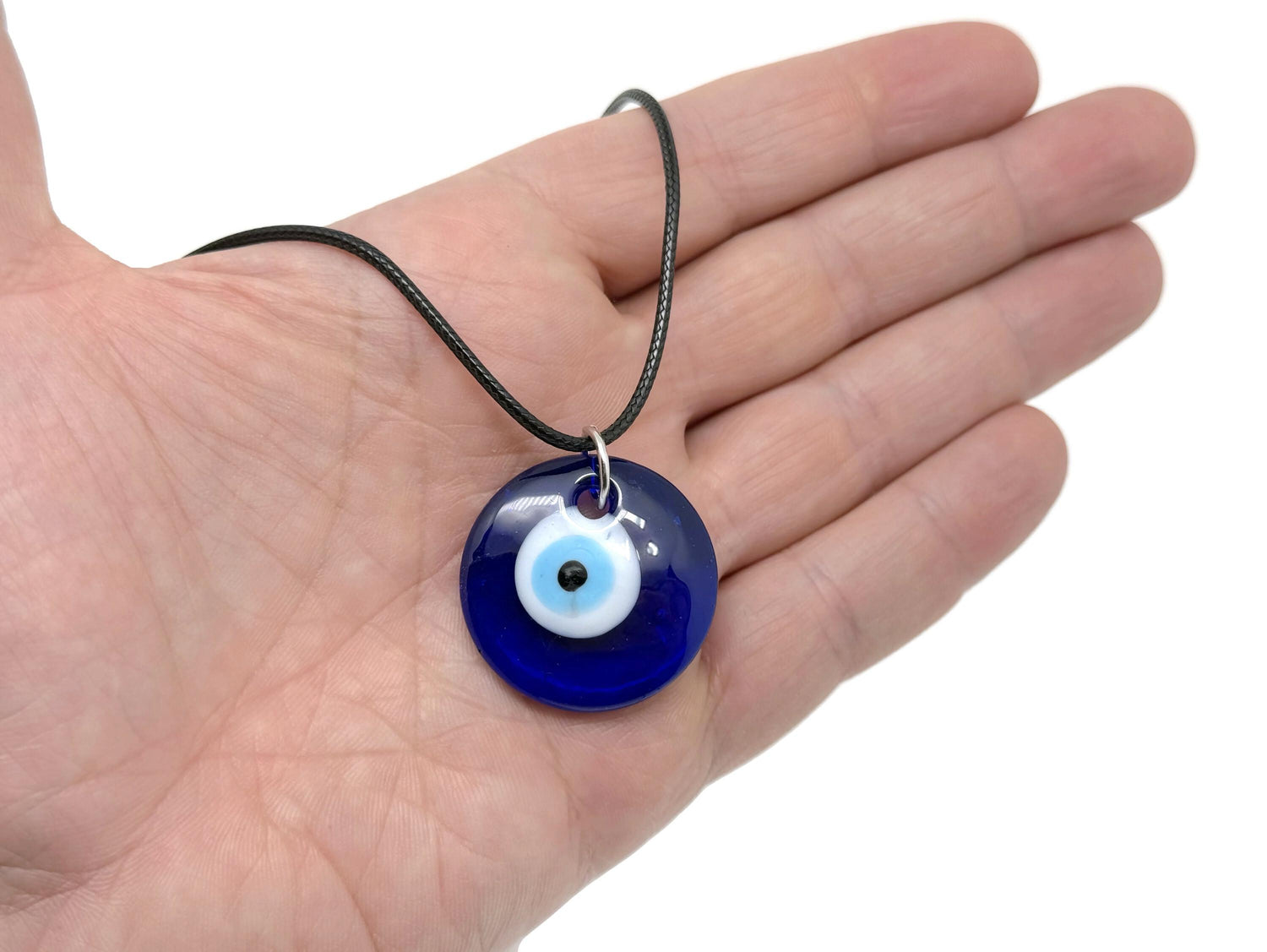 Evil Eye Necklace - Blue&Red Glass Evil Eye - Gift Jewelry
