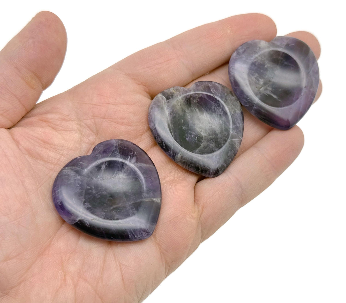 Natural crystal worry stone by GemstoneGO, soothing heart chakra crystal for relaxation, stress relief, and travel calming.