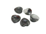 African Bloodstone heart worry stone from GemstoneGO, featuring a smooth, polished bloodstone crystal for stress relief and meditation.