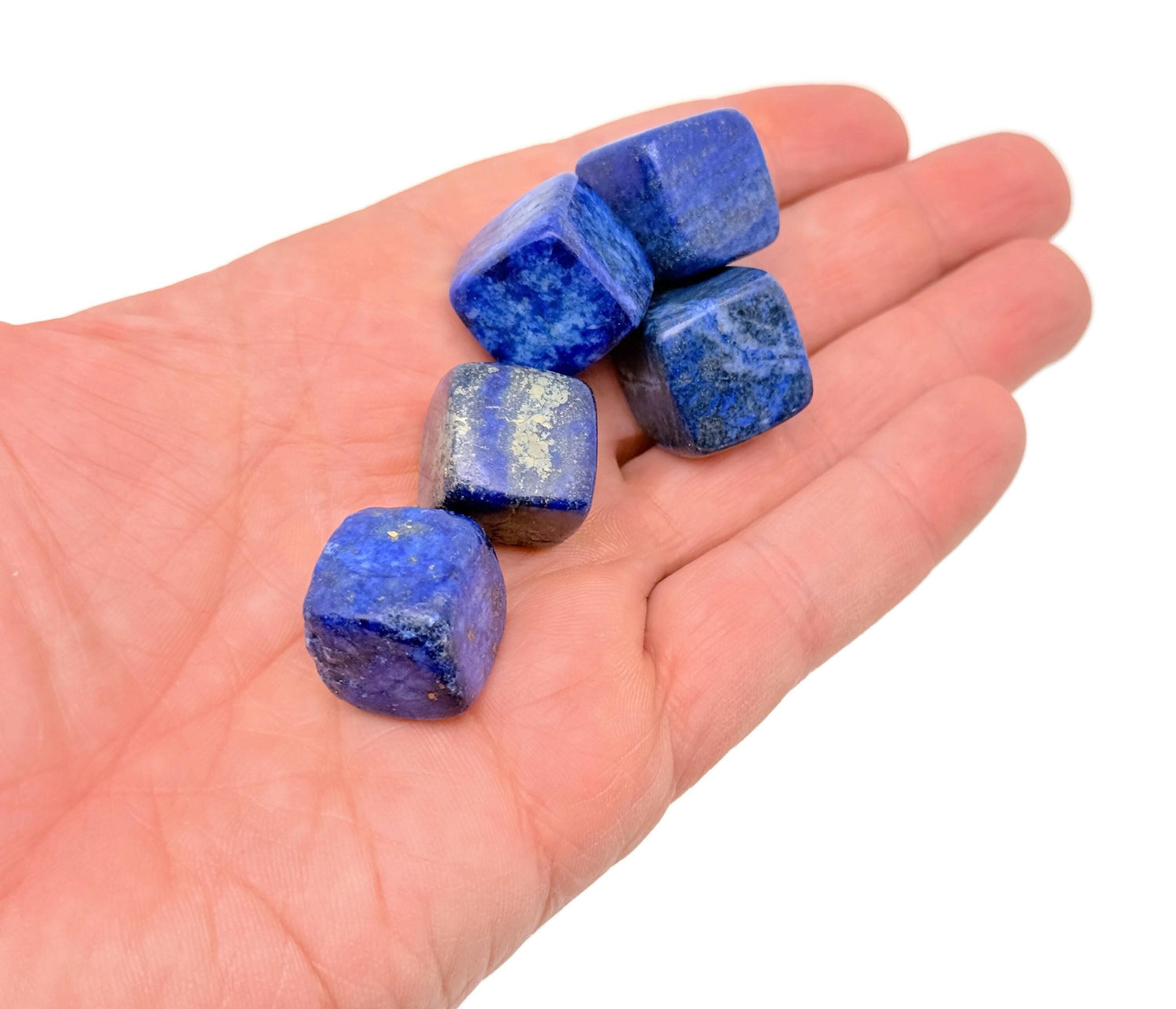 Cube de lapis-lazuli poli - Pierre roulée - Amoureux des cristaux - Cube poli - Cristaux - Cube de cristal roulé sculpté - FL1088