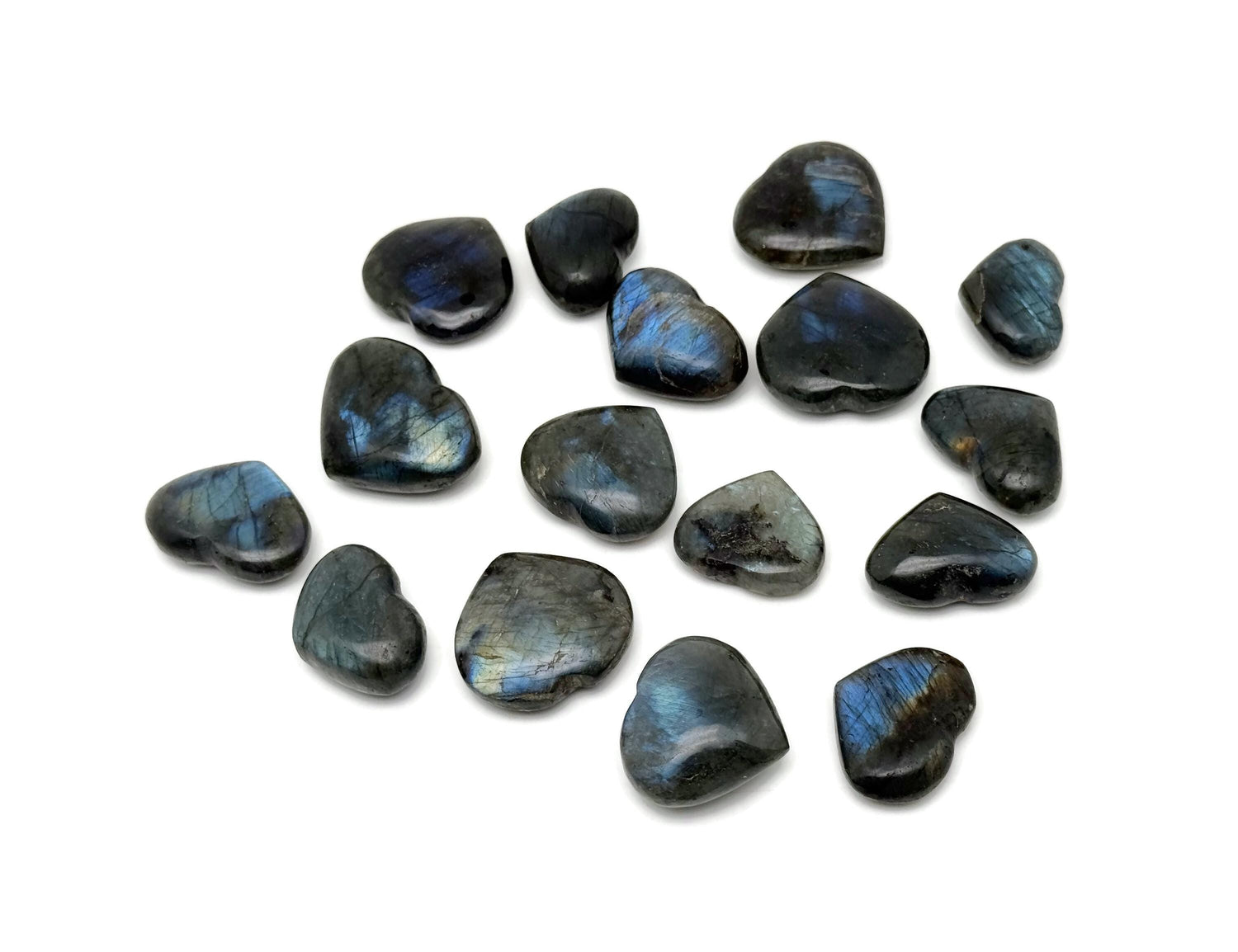 Cœur en cristal de labradorite - Cœurs en pierre de labradorite - Cœur en labradorite - Cœur en cristal de labradorite naturelle - HE1261