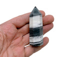 Tai Chi Jade Obelisk Tower featuring Yin Yang Jade gemstone, showcasing a polished green crystal sculpture with intricate details.