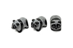 Panda-shaped Obsidian gemstone carving, 40mm, from GemstoneGO, showcasing smooth black stone with detailed panda features.