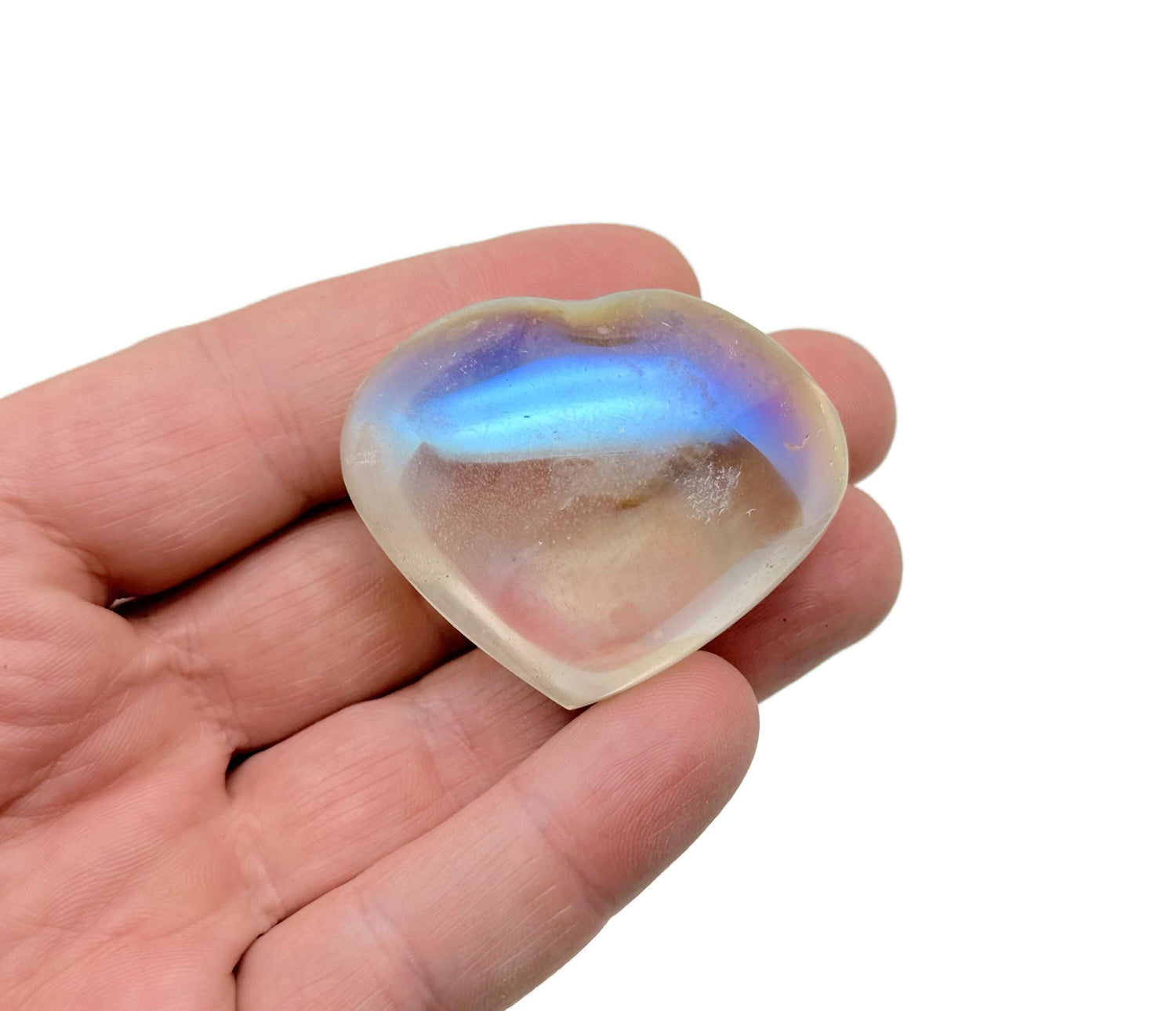 Angel Aura Quartz Heart Gemstone - HE1291