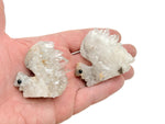 Squirrel-shaped quartz gemstone carving by GemstoneGO, detailed squirrel figurine with polished quartz surface.