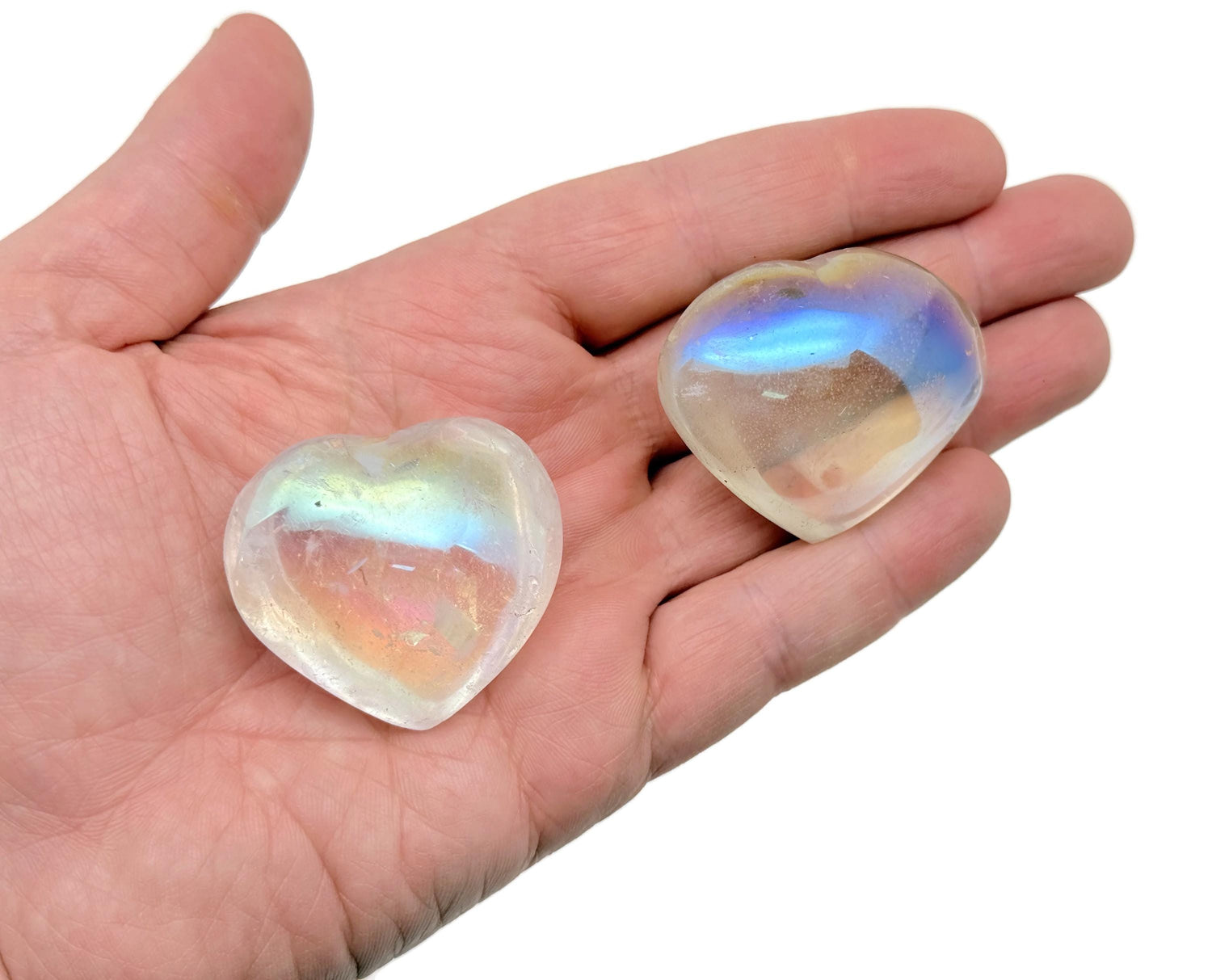 Angel Aura Quartz Heart Gemstone - HE1291