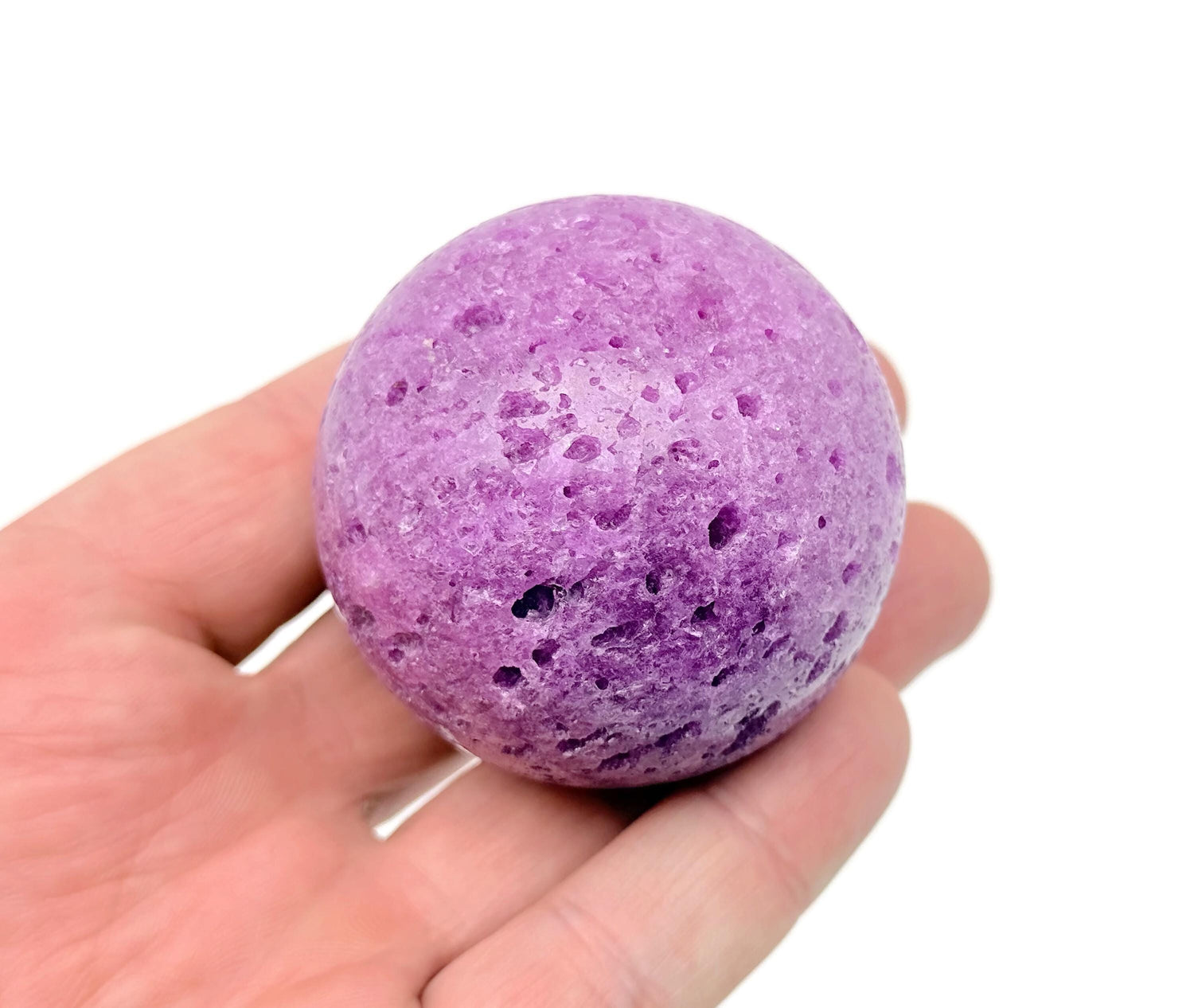 Red Corundum Sphere Gemstone - Crystal Ball - 50mm - RA1419