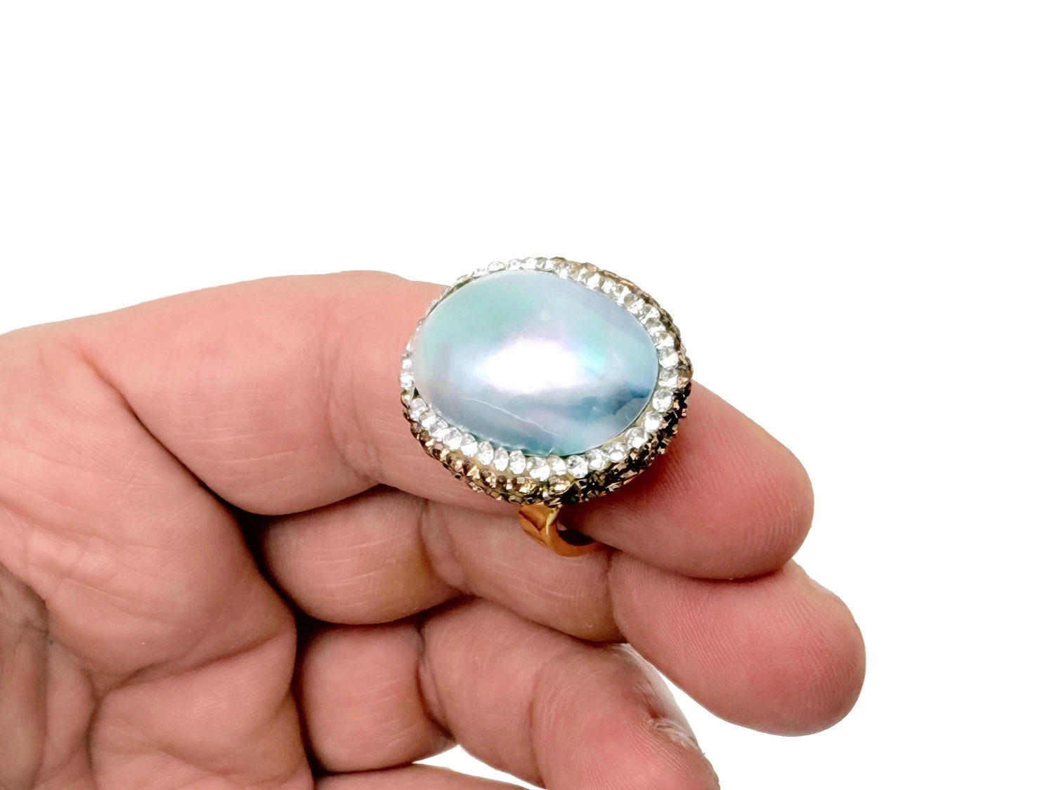 Elegant Blue Pearl Jewelry Set - Bridal or Evening Gift Set - NC1798