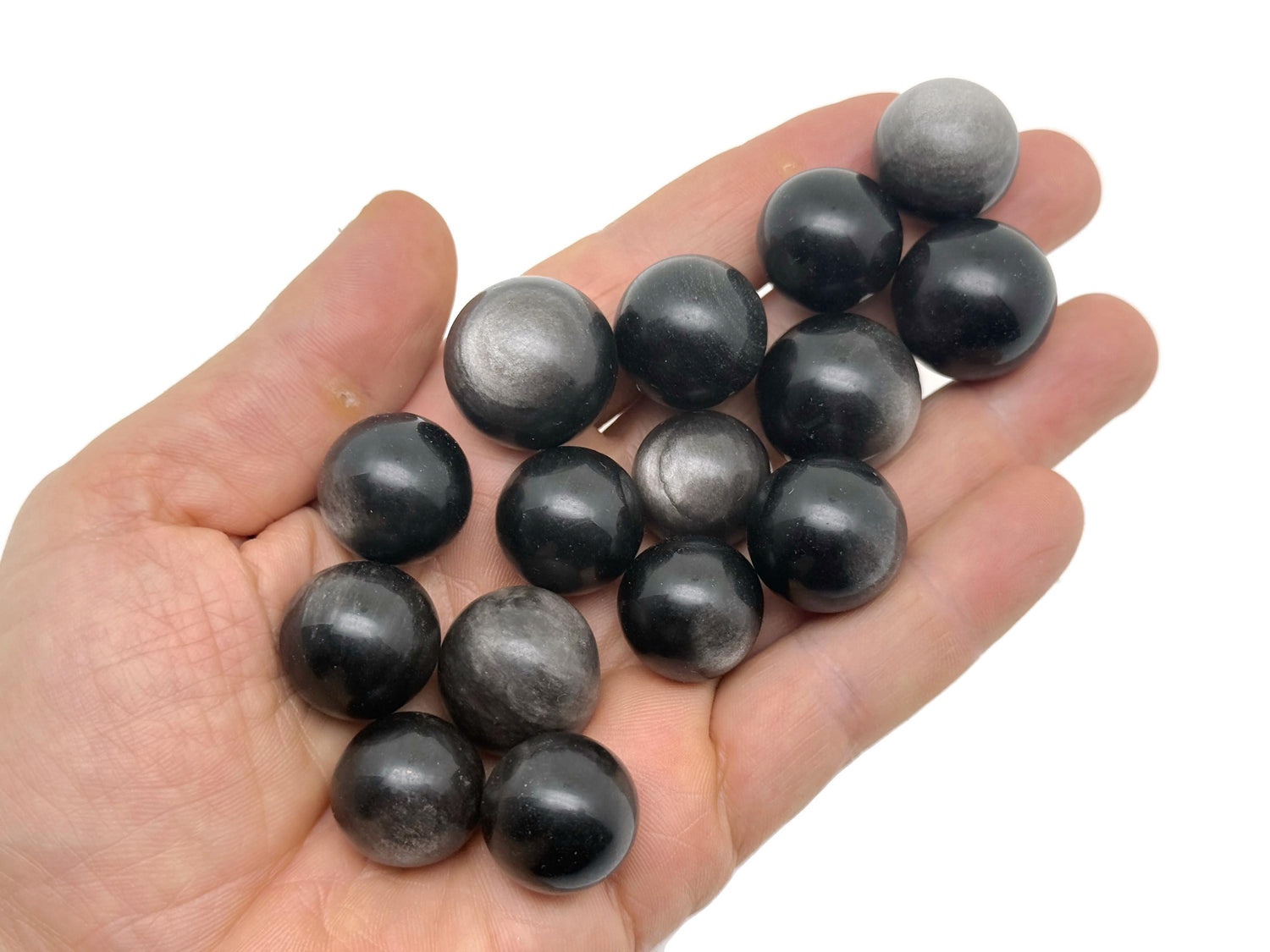 Silver Obsidian Sphere Gemstone - Crystal Ball - 20mm - SP1120
