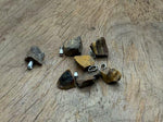 Tiger Eye crystal pendant from GemstoneGO, showing a polished oval gemstone with a metal bail for jewelry making.