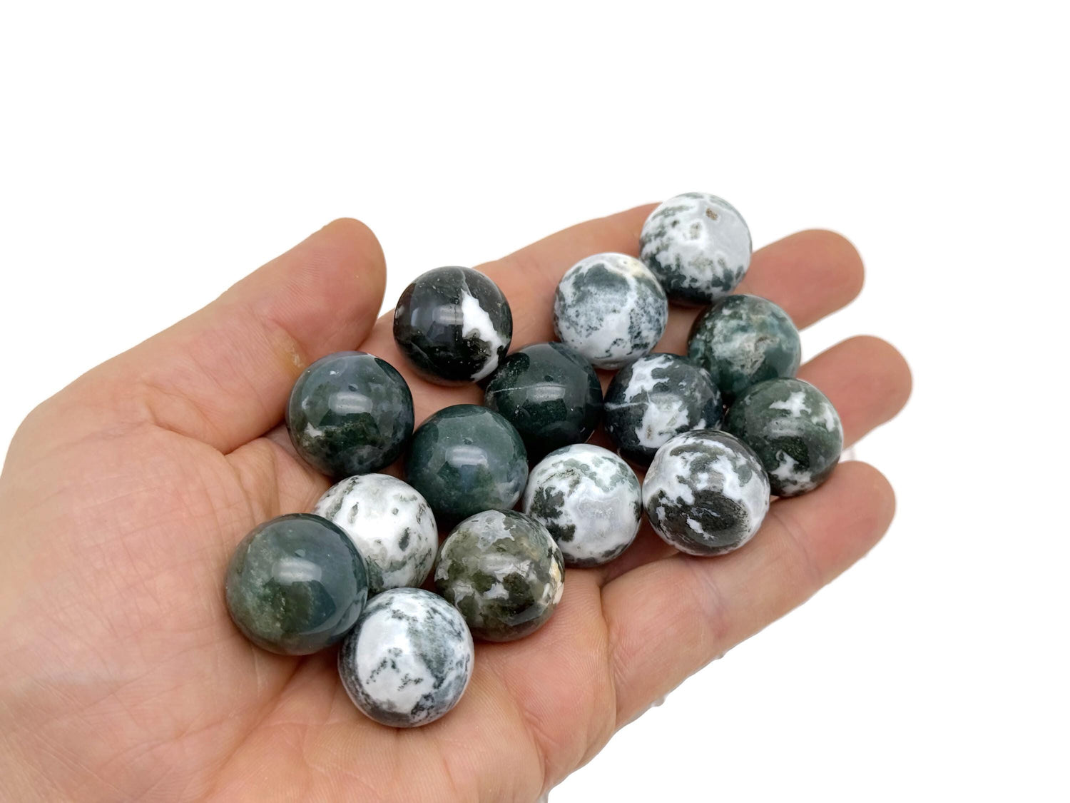 Tree Agate Sphere Gemstone - Crystal Ball - 20mm - SP1063
