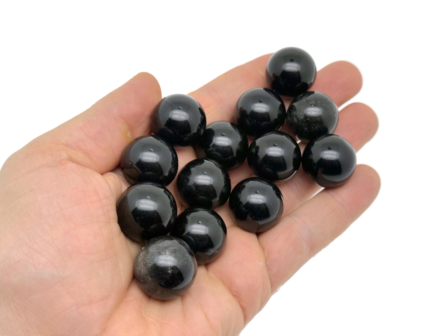 Esfera de ojo de gato negro - Bola de cristal - 20 mm - SP1105