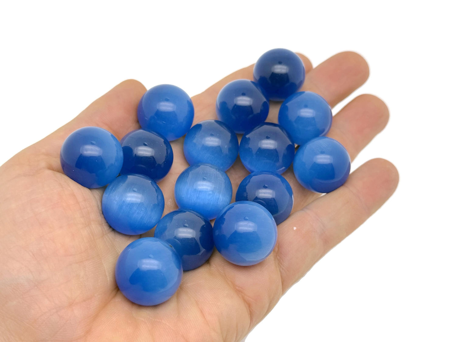 Gema Esfera Ojo de Gato Azul Oscuro - Bola de Cristal - 20mm - SP1106