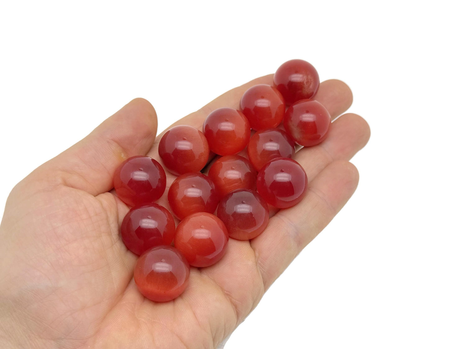 Red Cats Eye Sphere Gemstone - Crystal Ball - 20mm - SP1107