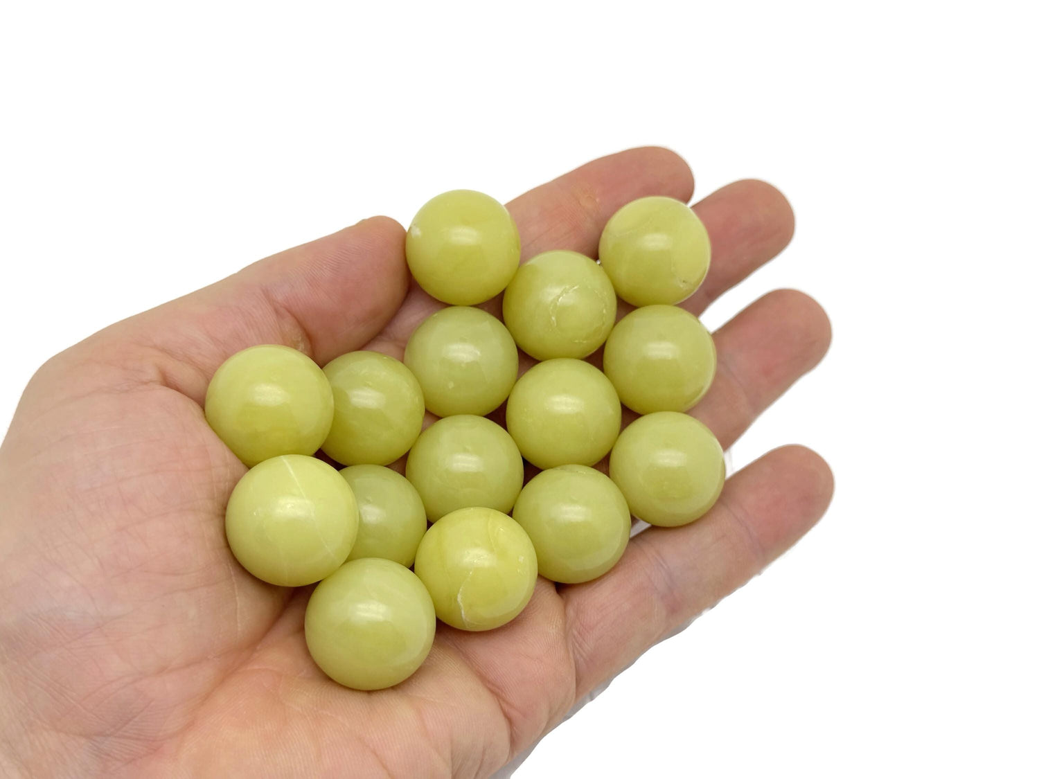 Esfera de Jade Limón – Bola de Cristal – 20mm – SP1065