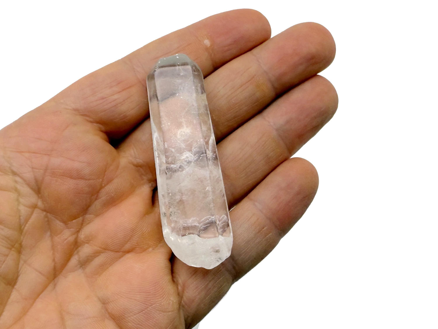 Pointe de quartz clair - Pierre de quartz clair pointue - Cristal clair - Décoration en cristal - RA1134