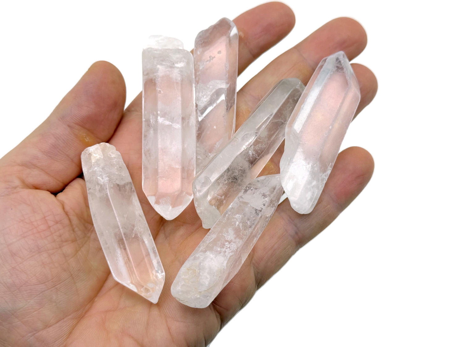 Pointe de quartz clair - Pierre de quartz clair pointue - Cristal clair - Décoration en cristal - RA1134