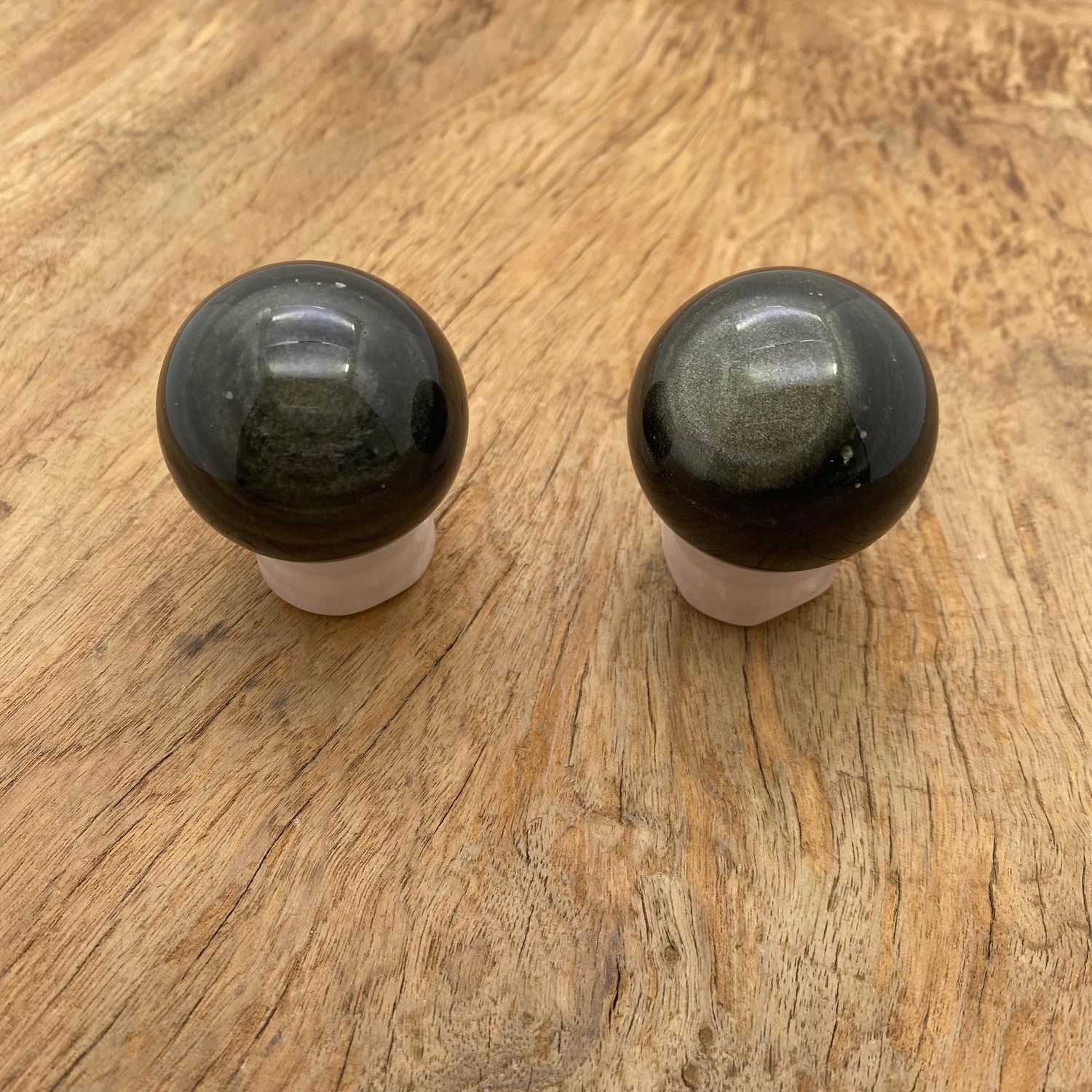 Esfera de obsidiana con brillo dorado - Bola de cristal - 40-50mm - BA1032