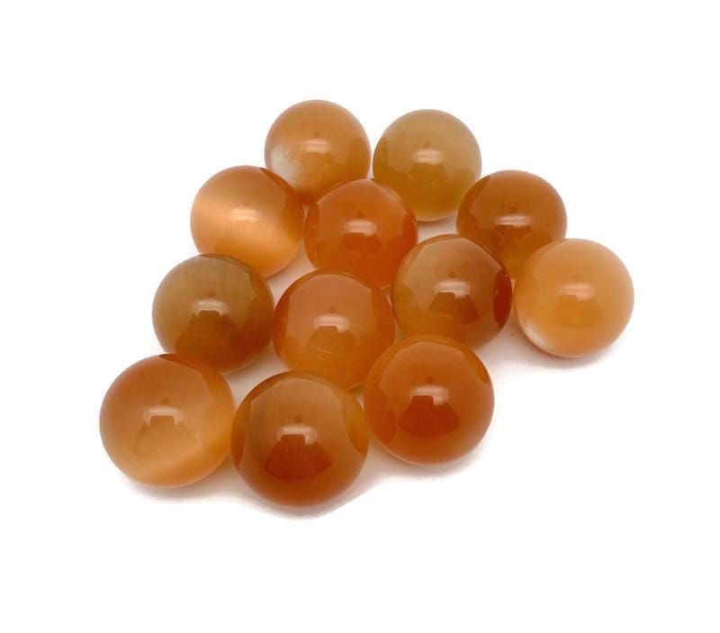 Esfera de ojo de gato naranja - Bola de cristal - 20 mm - SP1098