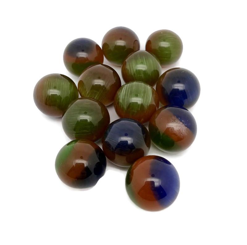 Tri-Color Cats Eye Sphere Gemstone - Crystal Ball - 20mm - SP1103