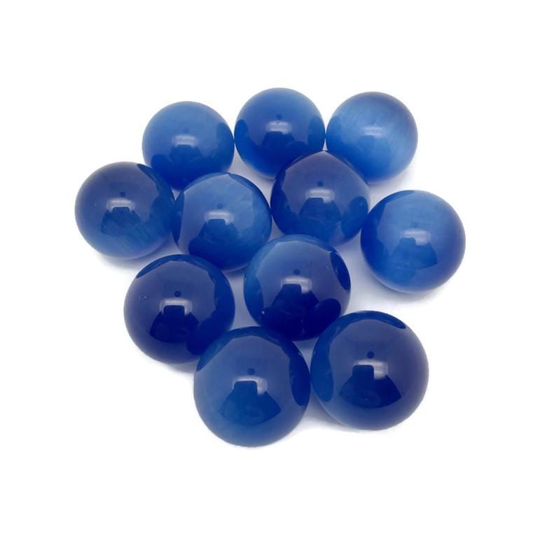 Gema Esfera Ojo de Gato Azul Oscuro - Bola de Cristal - 20mm - SP1106
