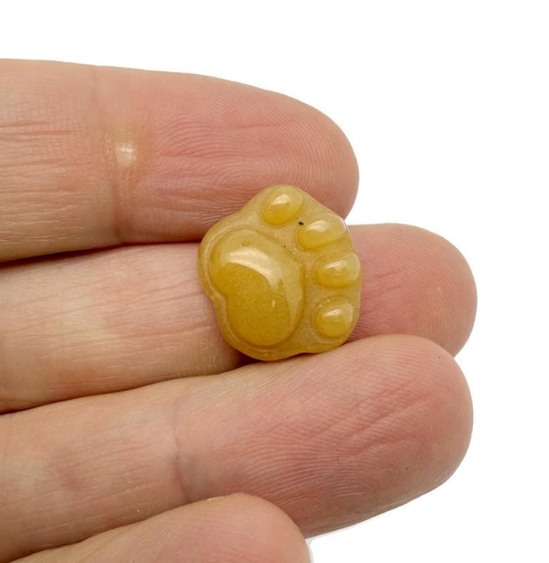 Assorted 15mm Crystal Cat Paw drilled beads in various colors from GemstoneGO, suitable for jewelry making and crafts.