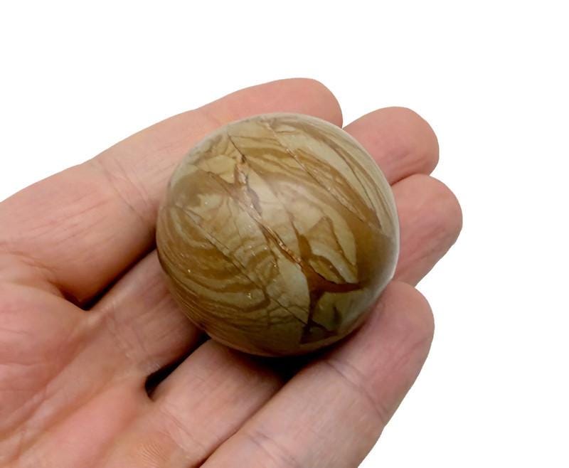 Walnut Jasper Sphere Gemstone - Crystal Ball - 40-50mm - BA1065