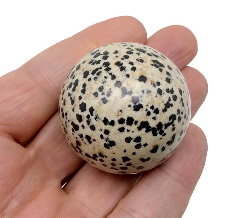 Dalmatian Jasper Sphere Gemstone - Crystal Ball - 40-50mm - BA1067