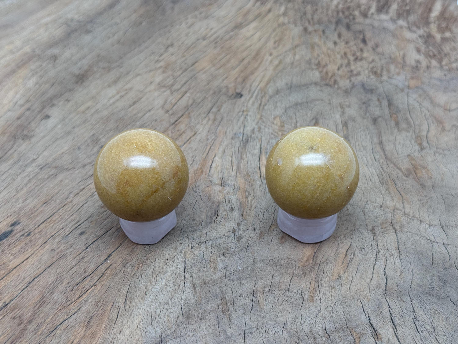 Esfera de jade amarillo - Bola de cristal - 40-50mm - BA1075