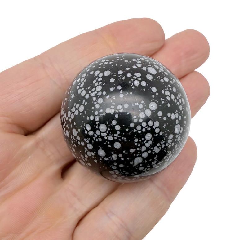 SnowFlake Obsidian Sphere Gemstone - Crystal Ball - 40-50mm - BA1031