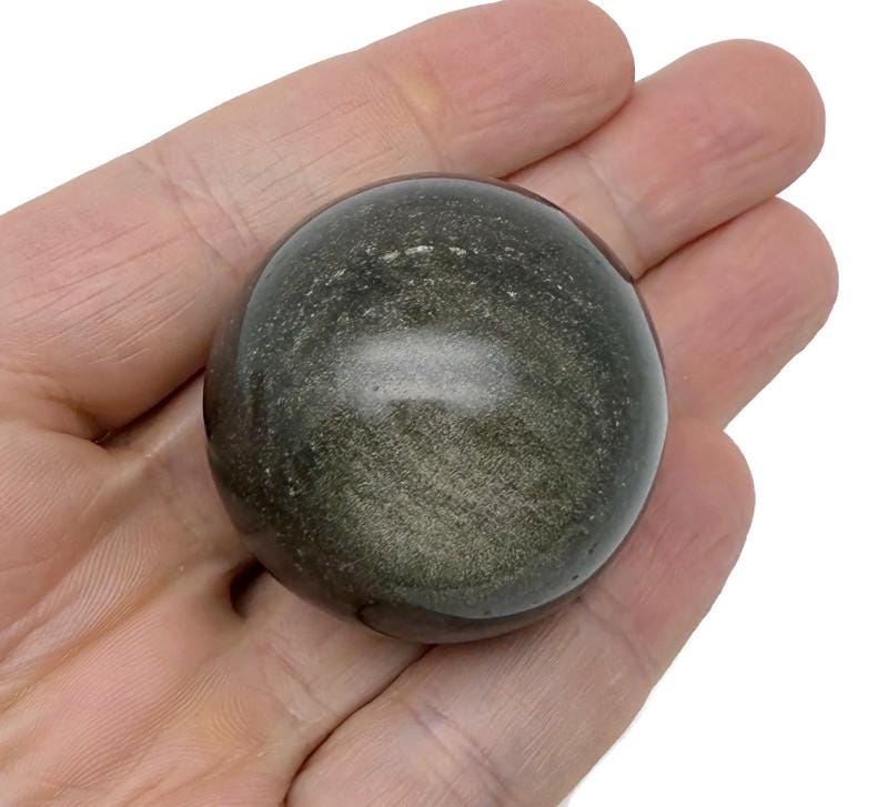 Esfera de obsidiana con brillo dorado - Bola de cristal - 40-50mm - BA1032