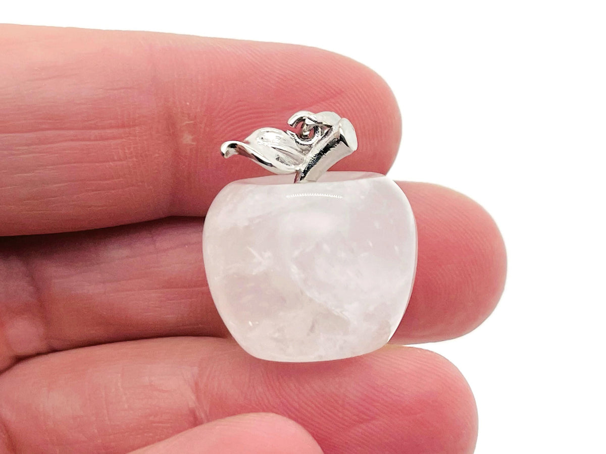 Apple Crystal Pendant by GemstoneGO featuring healing gemstone crystals with a sleek and elegant design.