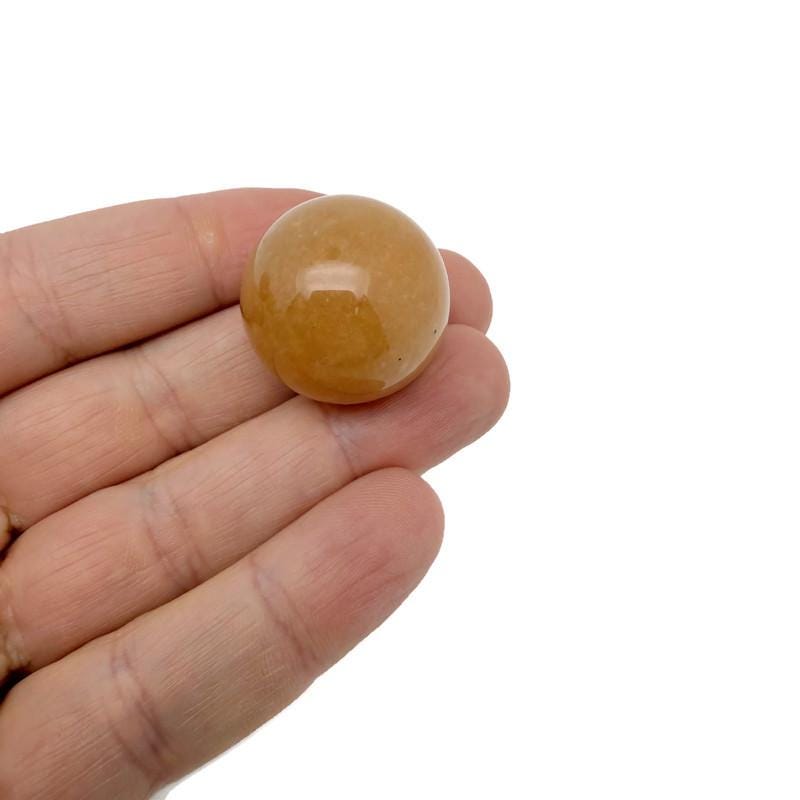 Esfera de jade amarillo - Bola de cristal - 25 mm - SP1160