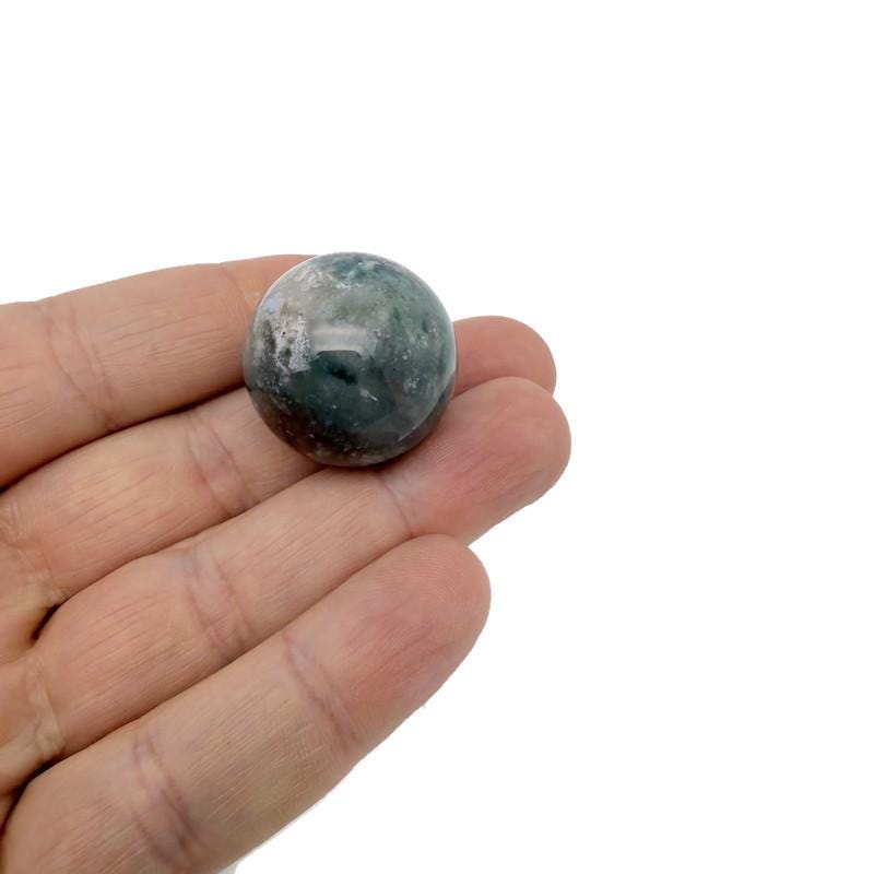 Esfera de ágata musgosa - Bola de cristal - 25mm - SP1161