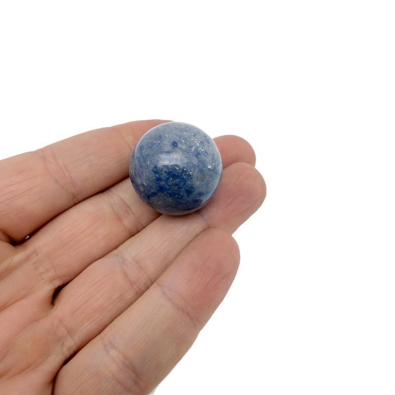 Esfera de Aventurina Azul Gema - Bola de Cristal - 25mm - SP1175