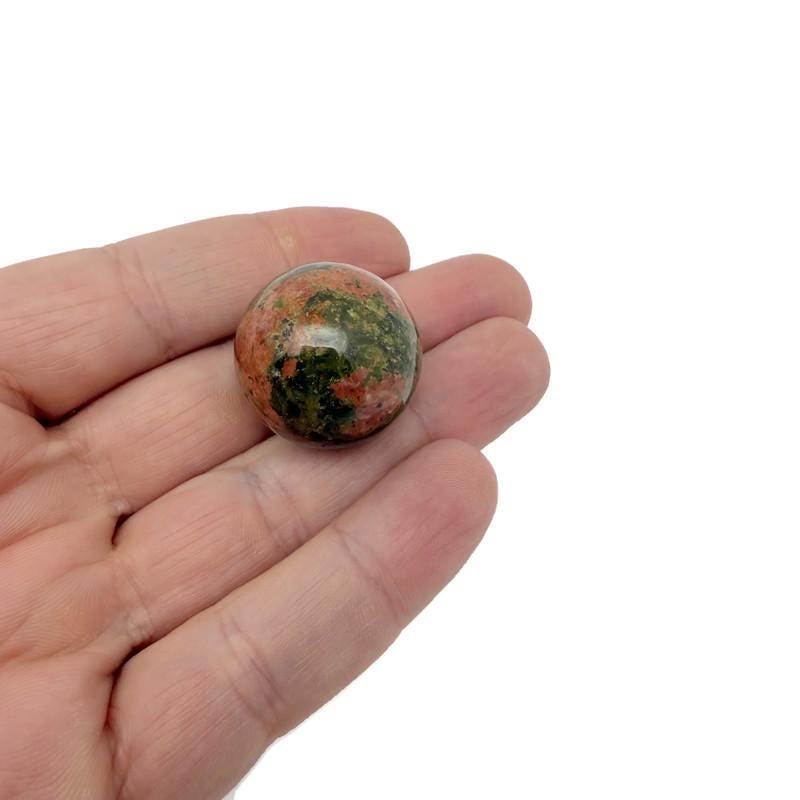 Sphère de cristal naturel d'unakite ?€? Boules de cristal de guérison pour la maison ?€? 25 mm - SP1179