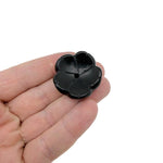 Crystal carving flower-shaped incense holder by GemstoneGO, designed for burning incense and promoting cleansing and relaxation.