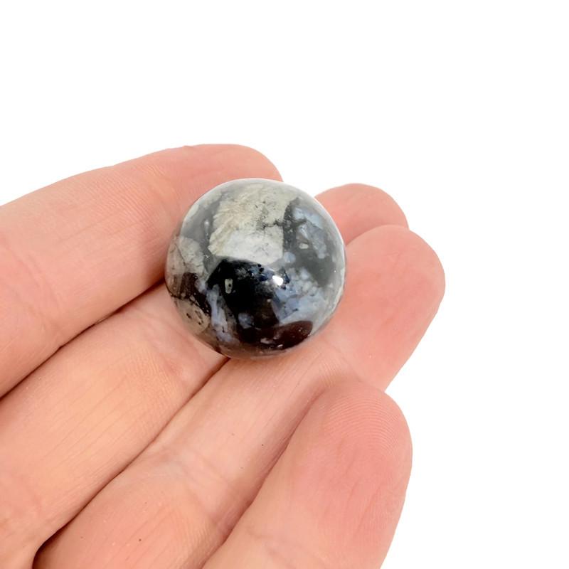Esfera de gema Que Sera - Liberita azul - Bola de cristal - 22mm - SP1182
