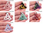 Celtic Knot Crystal Pendant with Trinity Crystals, gemstone jewelry featuring intricate design, suitable for Valentine's Day.