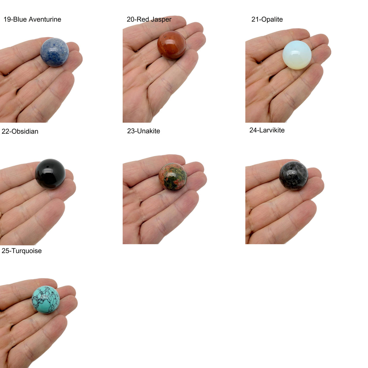 25mm natural crystal sphere from GemstoneGO, showcasing a clear, polished gemstone ball with subtle natural inclusions and a smooth surface.