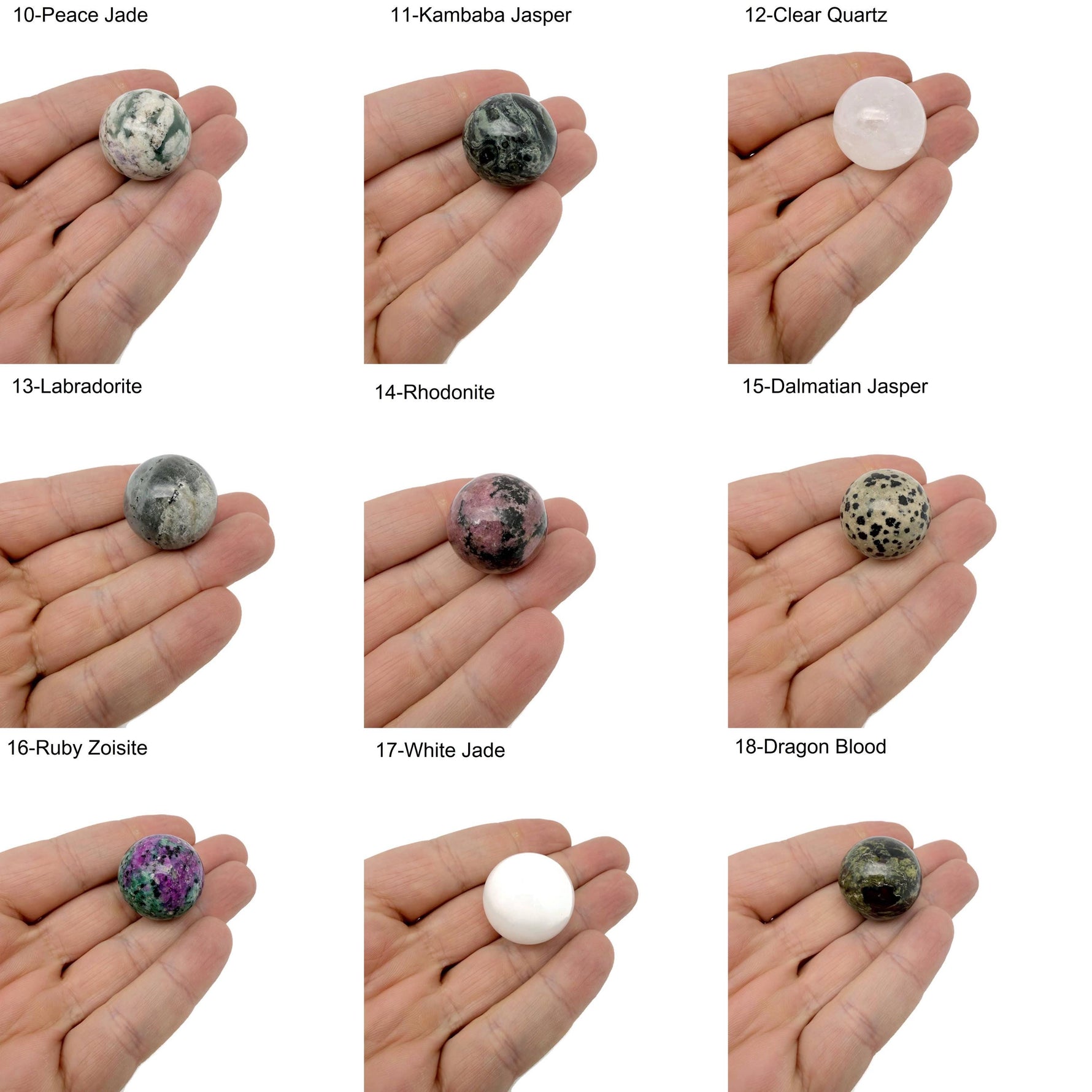 25mm natural crystal sphere from GemstoneGO, a clear and polished gemstone ball for meditation, decoration, or healing.