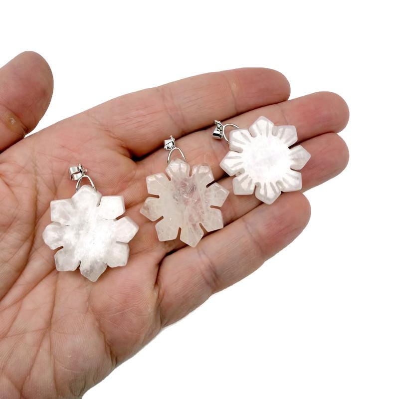 Clear Quartz Gemstone Pendant - Healing Stone - NC1920