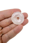 Crystal donut-shaped Pi stone gift from GemstoneGO, 30mm size, featuring a colorful mixed gemstone design.