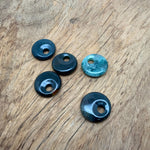 Moss Agate crystal donut pendant, 20mm Pi stone, natural green and brown patterns, polished gemstone from GemstoneGO.
