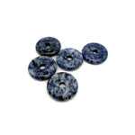 Sodalite crystal donut pendant measuring 30mm with vibrant blue and white natural gemstone, crafted by GemstoneGO.