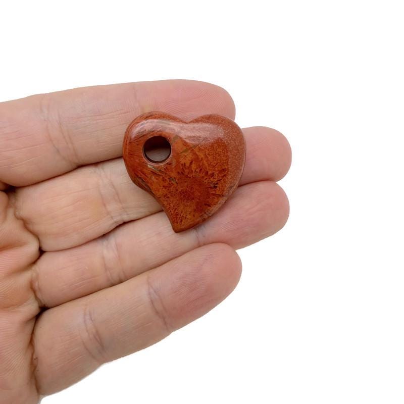 Dainty Crystal Heart pendant with a hole, 30mm, in mixed colors from GemstoneGO, showcasing sparkling faceted crystal facets.