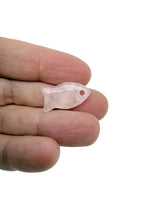 Fish-shaped crystal pendant by GemstoneGO featuring a healing stone charm, ideal for jewelry and accessories.