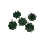 Aventurine gemstone pendant from GemstoneGO featuring a polished green healing stone with silver bail detail.